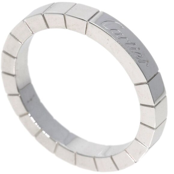 CARTIER 18k White Gold Lanier Ring #55 - Picture 1 of 9